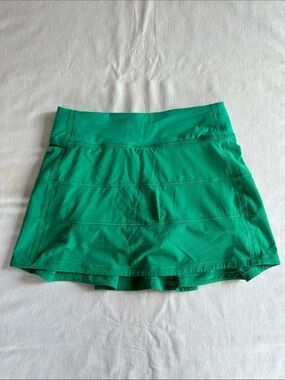 Lululemon Pace Rival Skirt 2 Tall Kelly Green